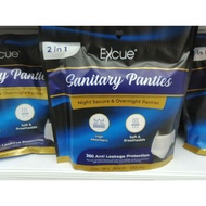 EXCUE SANITARY PANTIES 2pcs Lady Sanitary Pants / 2pcs /  Night Secure & Overnight Panties / High Ab