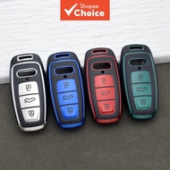 Premium Tpu Leather Key Cover for Audi A6 C8 A7 A3 8y A8 D5 Q7 4m Q8 Rsq8 Rs6 Rs7 E-tron Gt Q4 with 