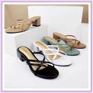 6Cm Semi-Transparent High Heels Cnk Pw Sling Back Heels Model Branded StuddedWanita BlackPOLOS Black