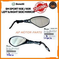 100% ORIGINAL BENELLI SM SPORT 110E 110R (N1) LEFT 40450T750102 & RIGHT 40480T750102 SIDE MIRROR VIE