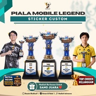 Acrylic Cup Mobile Legends Custom Sticker Trophy Champion Tournament Gaming Esports Gift Souvenir