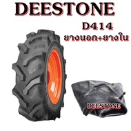 ยางรถไถ ก้างปลา ยี่ห้อ DEESTONE รุ่น D414 ขนาด 7-16  8-16  8-18