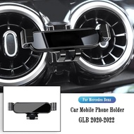 Car Phone Holder For Mercedes Benz GLB X247 2015-2022 Gravity Navigation Bracket Air Outlet Clip Bra