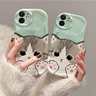 For Case OPPO RENO4 R17 R15 U1 2 A7X F9 Pro Silicone Cute Cat Phone Case