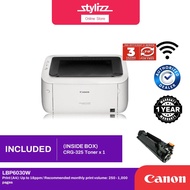 Canon Imageclass Single Monochrome Laser Printer - Bundle With Original Canon Toner Crg-325 Lbp6030 Lbp6030w