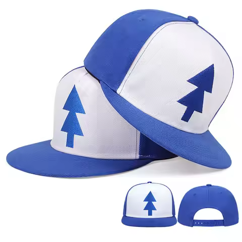Anime Cartoon Pines Hats Gravity Falls Dipper Baseball Caps Cosplay Hat Canvas Adjustable Boys Pine 