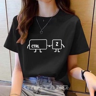 T-SHIRT Wanita Black T-SHIRT CTRL Z/ women's tops latest model women's T-shirts women's T-shirts