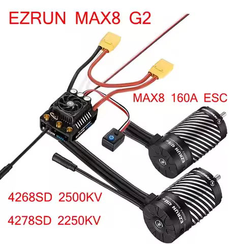 New accessories Hobbywing EZRUN MAX8 G2 160A ESC 4268/4278 Motor 2500kv/2250kv for 1/10 1/8 RC remot