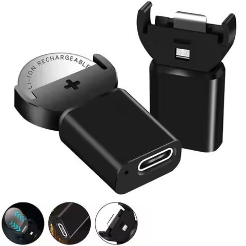 Type C Plug Lithium Coin Battery Adapter For LIR2032 LIR1632 LIR2025 ML2032 ML2025 CR2032 Coin Butto