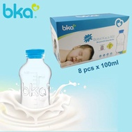 Bka Breast Milk Glass Bottle 100ml 8pcs/Glass Bottle Breast Milk
