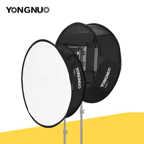 YONGNUO Round Softbox Diffuser Portable Foldable LED Video Light Panel Soft Filter for YONGNUO YN600