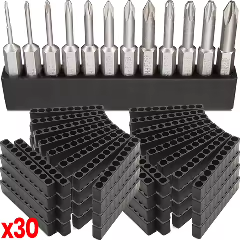 Drill Bit Storage Base Hex Shank Screwdriver Bit Holder Drill Bit Head Storage Stand Hardware Tools 