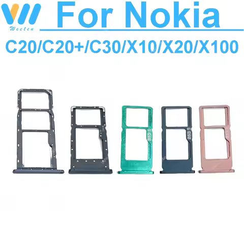 SIM Card Holder Socket For Nokia C10 C20 C20 Plus C30 X10 X20 X30 X100 SIM Card Tray Slot Reader Car