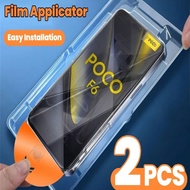 2pcs 8K Dust Free Installation Screen Protector For Mi Poco X7 M7 Pro F7 Ultra F6 X6 Neo X5 X4 X3 NF