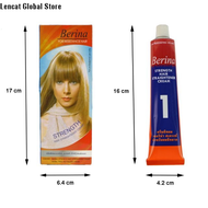 EELHOE BERINA HAIR STRAIGHTENER Moisturising Cream Protein Correction Straight Hair Cream for Silky 