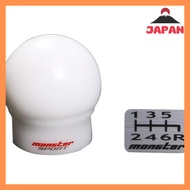 MONSTER SPORT Monster Shift Knob Type C M12×P1.25 Ball Shape White φ=47mm h=51.5mm for Swift Sports 