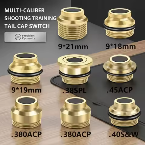 Laser Training Cartridge Replacement End Cap for 9mm .223Rem .380ACP .45ACP Dry Fire Shooting Tactic
