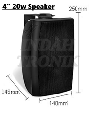 Harpman PA Wall Mount Speaker 4" 20W 5" 30W 6" 40W 2WAY Public Address Speaker 100v Masjid Tokong Ha