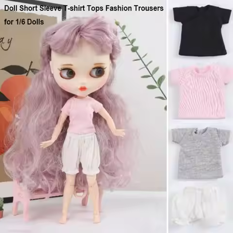 Short Sleeve Fashion Trousers Tops 5 Styles Underpants Pumpkin Pants for OB24 OB22 Dolls for 1/6 Dol