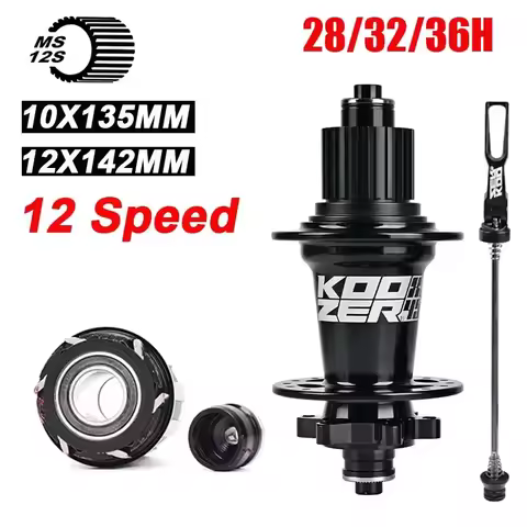 Koozer XM490 pro Micro Spline Mtb hubs k7 cube rear noisy 28 32 36 Holes 10x135 QR 12x142 thru axle 