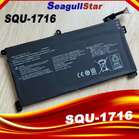SQU-1717 SQU-1716 SQU-1717-2 Lithium Polymer 4440mah Laptop Battery for Hasee Thor U65A QL9S04 916QA