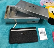 Kate Spade Shimmy Boxed Larger Slim Card Holder in Black, 連盒，卡包，card case,卡套，card holder,證件套