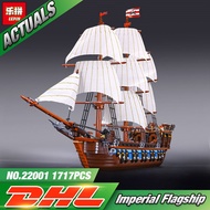 NEW LEPIN 22001 Pirate Ship warships Model Building Kits Block Briks Toys Gift 1717pcs Compatible 10
