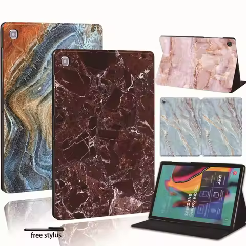 For Samsung Galaxy Tab A A6 7"10"/A7/A8/S6 Lite 10.4"/Tab A 8.0/E /S5E Printed PU Leather Smart Tabl