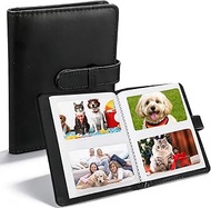 Small Photo Album to Design Yourself, 6 x 9 cm, 64 Pockets, Mini Slip-in Album, Photo Book, PU Leath