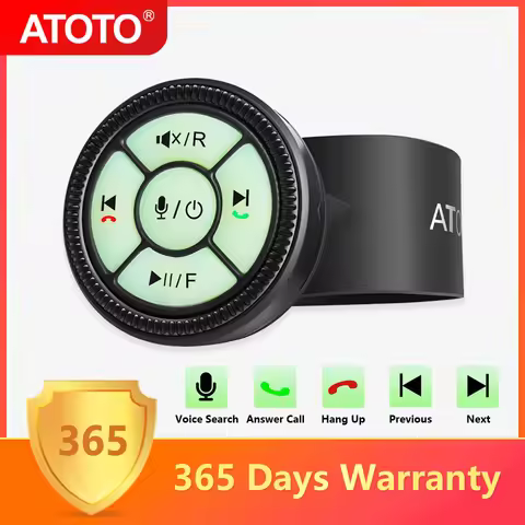 ATOTO 44F60 Watchband Style Wireless Remote Control for X10 Car Stereo, Supports Voice Command, Lumi