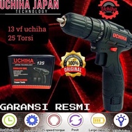 mesin bor baterai UCHIHA 20v tembok besi kayu cordless japan