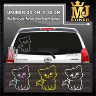 MULYA JAYA CAR GLASScutting stiker REAR CAT STICKER CODE 07