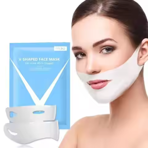 V Shape Mask Face Firming Mask Chin Facial Lifting Mask Massage Anti Wrinkle Shaper V Line Mask Slim