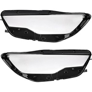 Car Front Headlight Clear Lens Cover Headlight Mask Compatible for A6 C7 2013-2015 Headlight Shell