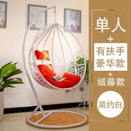 Economic Indoor Balcony Wicker Hanging Chair Double Person Swing Chair LaWNiE Single Person Swinging