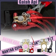 1 Set Battery Post Clamp Disconnect Clamp 4 Way Car Battery Terminal Connector for SAE Type A Post