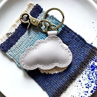 小雲鑰匙圈 好好縫 皮革材料包 雲朵 意大利植鞣 皮革DIY 匙扣