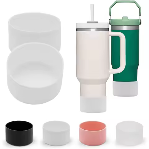 1/2PC 7.5cm Silicone Cup Boot Bottom Anti-slip Protective Sleeve Cover For Stanley 40oz Tumbler Ther