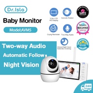 Dr.isla Camera CCTV Lampu 360° Derajat Baby Monitor Camera丨1280*720P HD1500mAh Fungsi panggilan suar