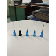 22G glue needles with various needle types, needle tip length (set of 100)