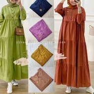 Menarik M8Z Gamis Midi Dres rayon Premium - Midi dres - Gamis Midi