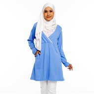 AQEELA Kimono Nursing T Shirt - Cornflower (ai996k)
