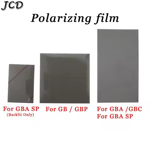 JCD 5PCS Polarized Polarizer Filter Film Sheet For Gamboy GB DMG GBP Polarizing For GBA GBC GBASP GB
