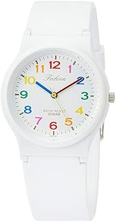 Citizen Q&amp;Q VS20-001 Analog Wristwatch, Waterproof, Urethane Strap, White, Multicolor, white/multi-index, Watch 10 ATM Water Resistant, 3 Year Battery, Casual