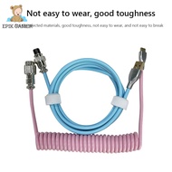 Mechanical Keyboard Aviator Cable Type-C USB Aviation Connector Spring Coil Wire