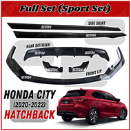 Honda City Hatchback Pre-Facelift (2020-2023) Bodykit Front Bumper Lip Side Skirt Rear Diffuser Spoi