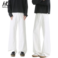 Baggy pants jeans men Korean jeans for men quality casual trend loose straight cut Jeans lelaki pant