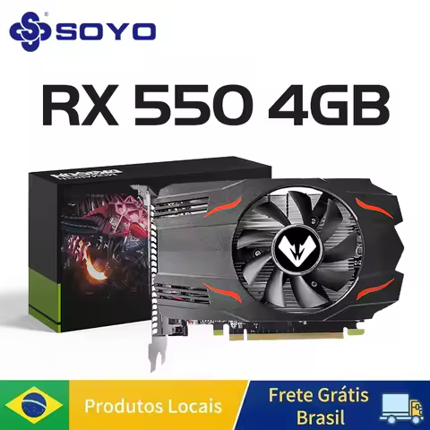 SOYO RX 550 Graphics Cards AMD Radeon RX550 4G GDDR5 256bit Video Card For Desktop Gaming Computer c