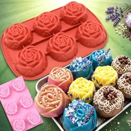 Medium Rose Silicone Cake Mould Jelly Mould Pudding Mould 6-in-1