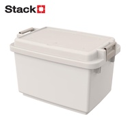 HomePro กล่องเก็บของ  CIRCULAR PLUS 100 ลิตร 49.1x74.3x49.2 ซม. สีเทา แบรนด์ STACKO